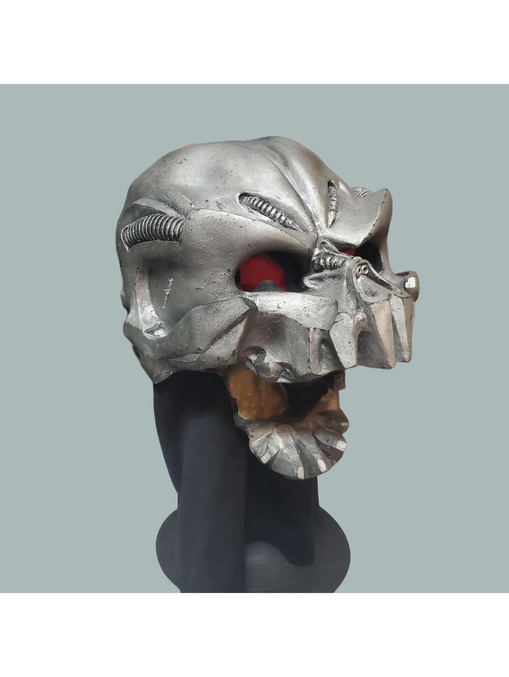 VTG The Paper Magic Group Halloween Mask Demon Skull Monster Hooded Caped Latex